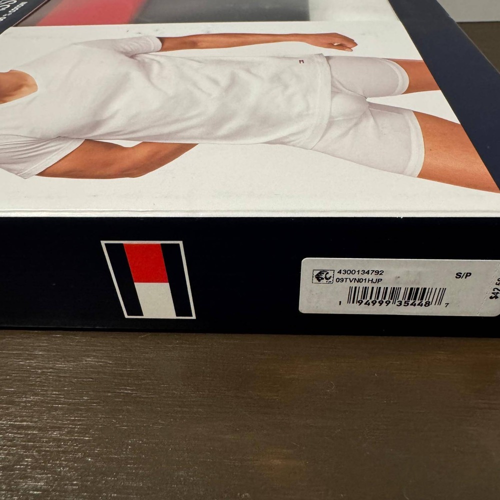 Tommy Hilfiger Men's Undershirts Classic 3 Pack Red White Black Size S Sealed - Picture 8 of 9